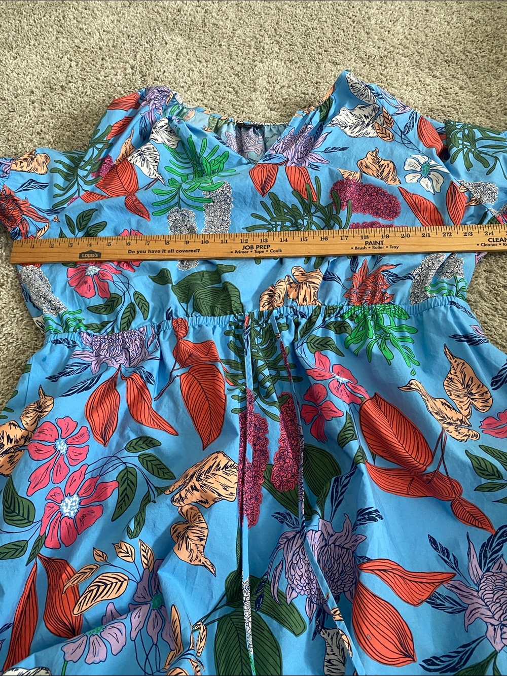 Talbots Modern Poplin Puff Sleeve Joyful Floral Maxi Dress 2Xp (2024) - Picture 9 of 11